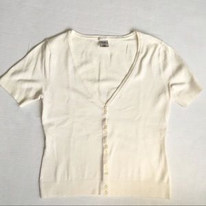 Old Navy cream short sleeves cardigan